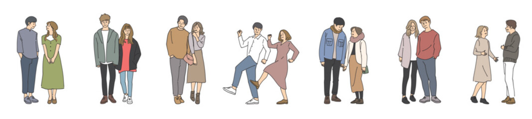 人物おしゃれイラスト素材	