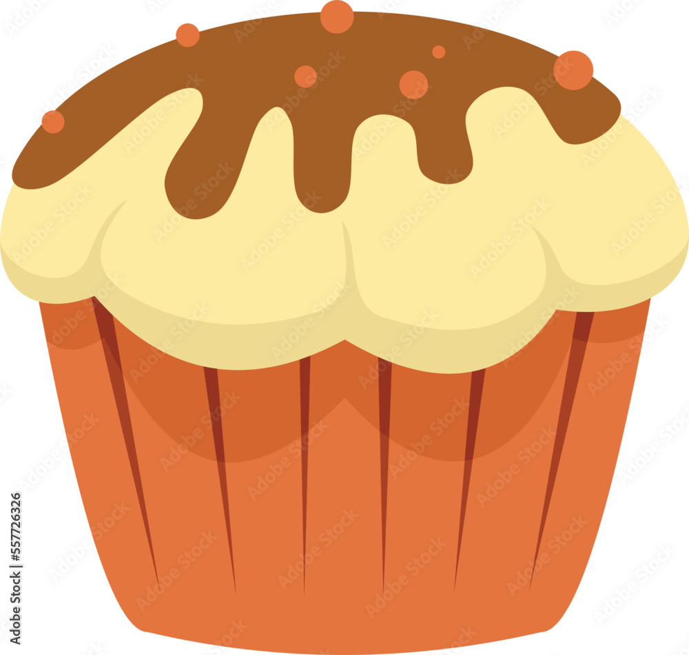 Canvas Prints cupcake icon. flat illustration of cupcake vector icon for web design isolated