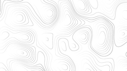 Abstract white topography vector background. Line topography map design. The concept of conditional geographical pattern and topography.	