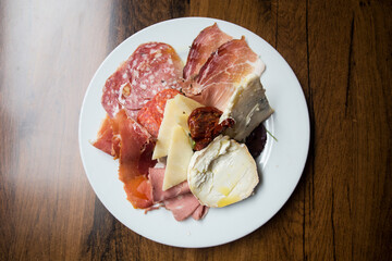 Italian antipasti in Naples. The antipasto is a type of starter typical of Italian gastronomy.