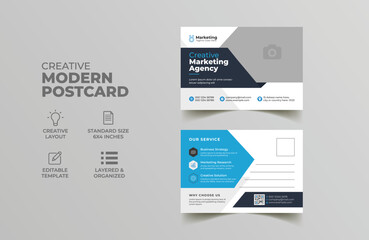business postcard or eddm postcard template