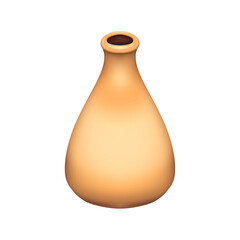 A Korean traditional liquor bottle 3d icon realistic Vector of Makgeolli Korean traditional alcoholic beverage for chinese new year or lunar festive