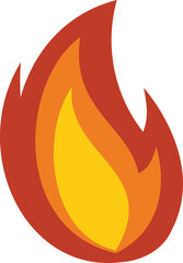 Fire flame heat icon. Flat illustration of Fire flame heat vector icon for web design isolated