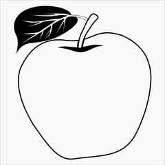 Apple cartoon icon design vector as fruits illustration