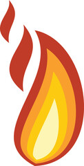 Fire flame blaze icon. Flat illustration of Fire flame blaze vector icon for web design isolated