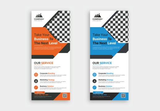 Business Roll Up Banner Design, Corporate Roll Up Banner Template