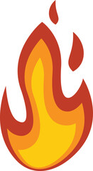 Fire flame passion icon. Flat illustration of Fire flame passion vector icon for web design isolated