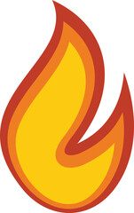 Fire flame grill icon. Flat illustration of Fire flame grill vector icon for web design isolated