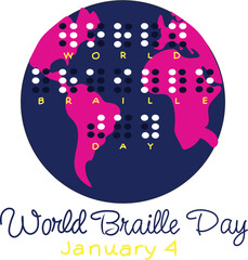 World Braille Day is celebrated every year on 4 January. 
