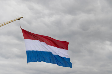 Dutch flag hoisted on a national holiday