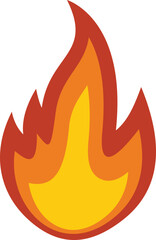 Fire flame energy icon. Flat illustration of Fire flame energy vector icon for web design isolated