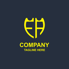 Obraz premium creative fa monogram logo design