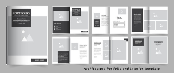 Modern architecture & interior Portfolio template