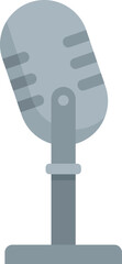 Studio microphone podcast icon. Flat illustration of Studio microphone podcast vector icon for web design isolated