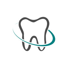Tooth icon isolated on white background 