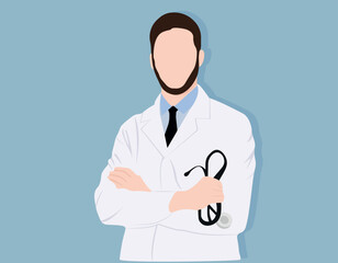 Fototapeta premium doctor with stethoscope