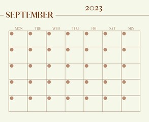 monthly 2023 planner printable vintage aesthetic calendar