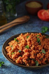 A traditional Turkish bulgur salad - Kisir