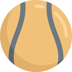 Hurling ball icon. Flat illustration of Hurling ball vector icon for web design isolated - obrazy, fototapety, plakaty