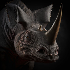 Triceratops Dinosaur-Generative AI