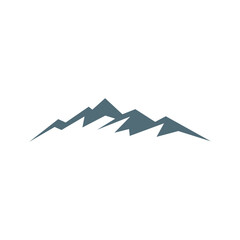 Mountain Illustration Icon Vector Logo Template