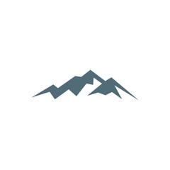 Mountain Illustration Icon Vector Logo Template
