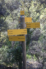 Directions signs - Gordes - Luberon - Vaucluse - Provence-Alpes-Côte d'Azur - France