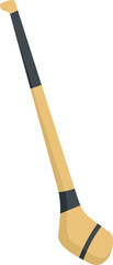 Hurling stick icon flat vector. Gaelic sport football. Hurley sport isolated