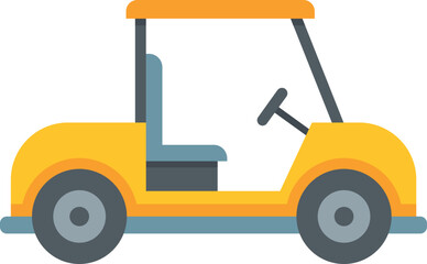 Golf cart icon. Flat illustration of Golf cart vector icon for web design isolated