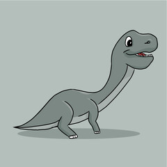 ancient animal dinosaur illustration, vector file eps 10