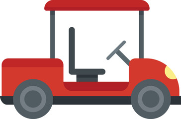 Golf cart hobby icon. Flat illustration of Golf cart hobby vector icon for web design isolated