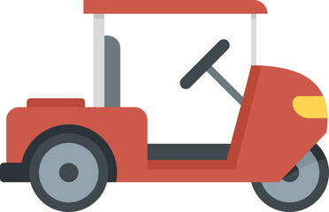 Golf cart caddy icon. Flat illustration of Golf cart caddy vector icon for web design isolated