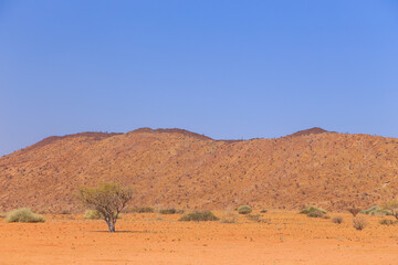 Namibian landscape Damaraland, homelands in South West Africa, Namibia.