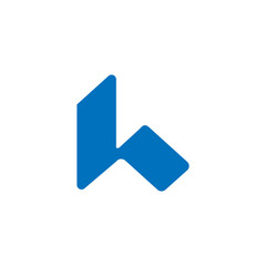 letter H technology logo design, modern and simple design