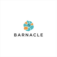 barnacle logo design,seashell mollusk vector, creative letter b design 