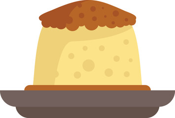 Greece food cake icon. Flat illustration of Greece food cake vector icon for web design isolated