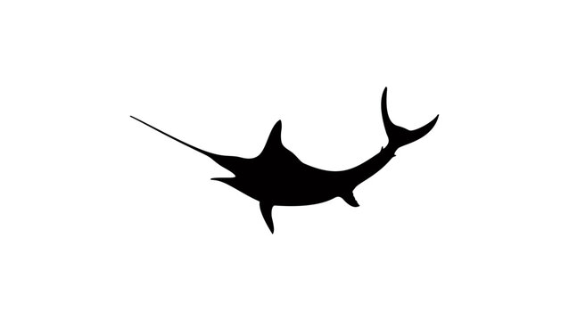 Swordfish silhouette