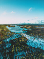 Finland Forest & Lake Drone