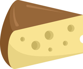 Cheese ricotta icon. Flat illustration of Cheese ricotta vector icon for web design isolated