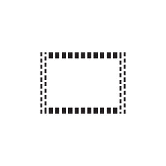 Text frame icon. Simple style big sale poster background symbol. logo design element. T-shirt printing. Vector for sticker.