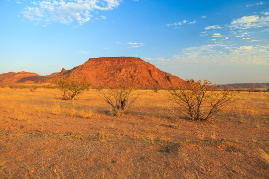 Namibian landscape Damaraland, homelands in South West Africa, Mowani, Namibia.