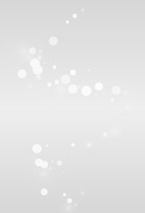 Silver Snowfall Vector Grey Background. magic