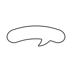 Speech bubble vector icon. Line sign for mobile concept and web design. Symbol, logo illustration. Vector graphics