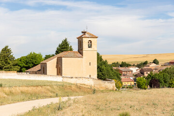 Parish Church of Our Lady of the Assumption in Los Huertos village, province of Segovia, Castile and Leon, Spain