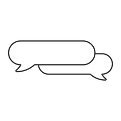 Speech bubble vector icon. Line sign for mobile concept and web design. Symbol, logo illustration. Vector graphics