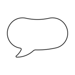 Speech bubble vector icon. Line sign for mobile concept and web design. Symbol, logo illustration. Vector graphics