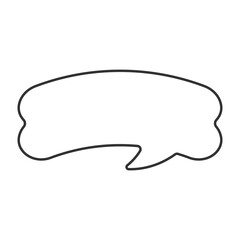 Speech bubble vector icon. Line sign for mobile concept and web design. Symbol, logo illustration. Vector graphics