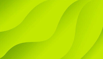 Green Wave Flow Trendy Abstract Background
