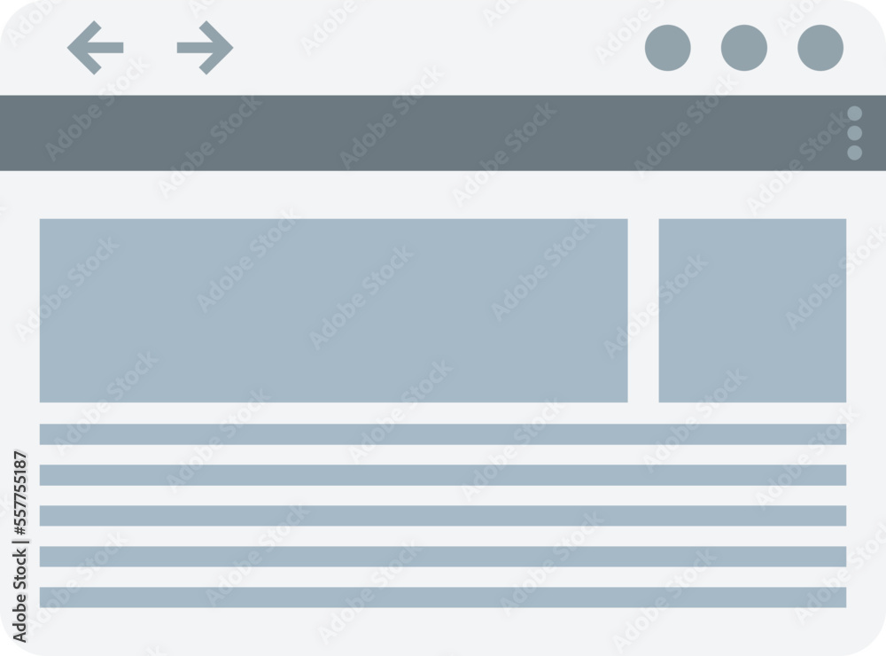 Poster computer browser icon flat vector. window interface. web internet isolated