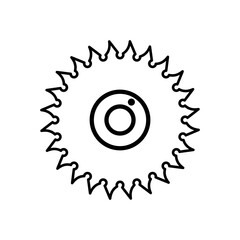 Circular saw vector icon